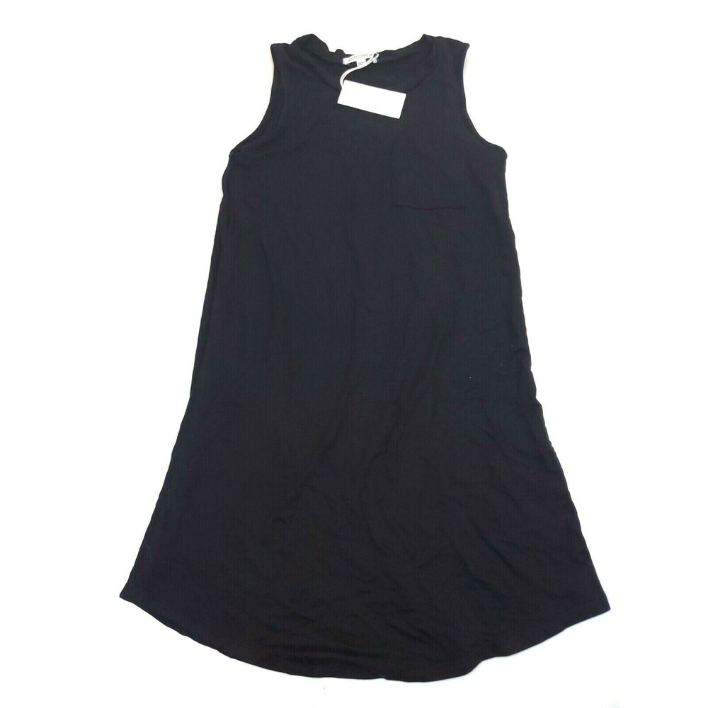 Antistar Super Soft Black Sleeveless T-shirt Dress Size S